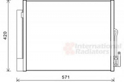 VAN WEZEL 37005560 -  Конденсатор, кондиционер